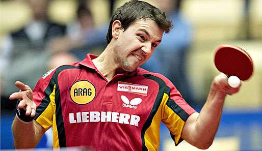 Ohne die beiden Superstars Timo Boll (Bild)  und Dimitrij Ovtcharov war Deutschland chancenlos