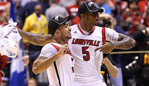 Mit dem Trikot von Kevin Ware feierten die Louisville Cardinals ausgelassen den Erfolg