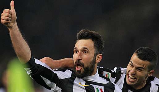 Mirko Vucinic (l.) und Sebastian Giovinco sind wichtiger Bestandteil der gefährlichen Juve-Offensive
