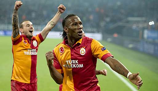 Galas Hoffnungen liegen auf den Superstars Didier Drogba und Wesley Sneijder