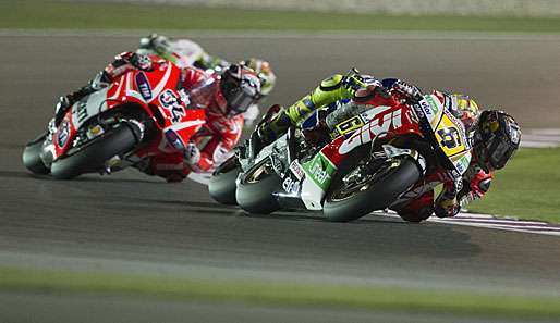 Moto-GP-Pilot Stefan Bradl führte das Feld zwischenzeitlich sogar an - dann stürzte er