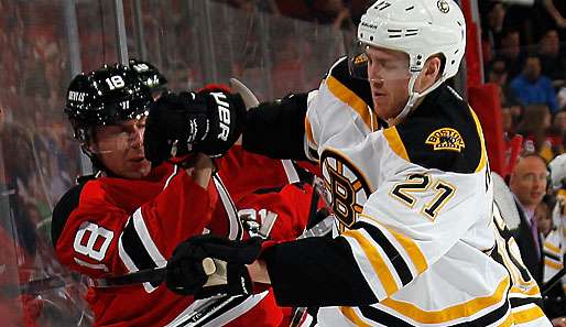 Die New Jersey Devils werden auch von den Boston Bruins ordentlich in die Mangel genommen