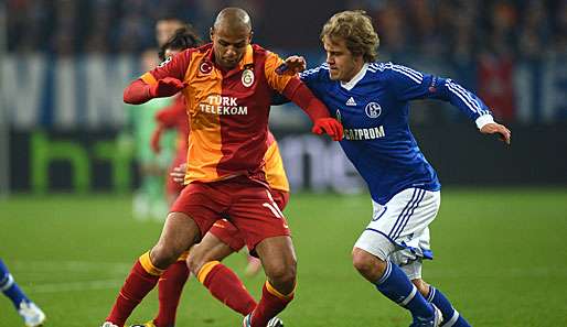Felipe Melo (l.) steht bei Juventus unter Vertrag, ist aber aktuell an Galatasaray ausgeliehen