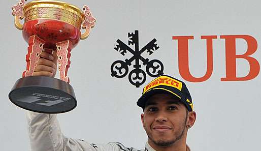 Lewis Hamilton durfte in China von der Pole-Position starten und wurde am Ende Dritter