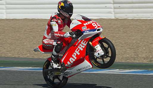Beim Rennen in Austin fuhr Stefan Folger mit seinem Motorrad auf den vierten Platz