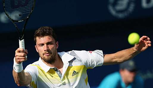 Für Daniel Brands war Gilles Simon beim ATP-Turnier in Bukarest eine Nummer zu groß