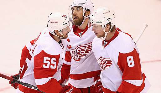 Die Detroit Red Wings bejubeln die 22. Playoff-Teilnahme in Serie