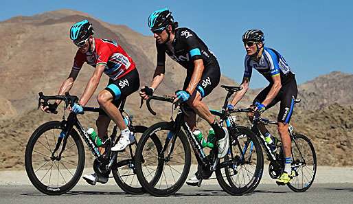 Das Team Sky mit Chris Froome (l.) und Bradley Wiggins (r.) ist Topfavorit bei den Rundfahrten