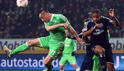 Im Hinspiel trennten sich Hamburg und Wolfsburg 1:1 unentschieden. Kjaer und Beister trafen