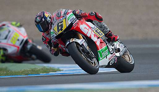 Bradl konnte die Pace der drei schnellsten Spanier nicht ganz mitgehen und startet als Achter