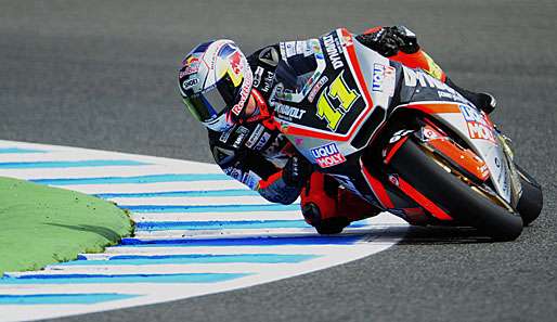 Sandro Cortese tut sich nach seinem Aufstieg von Moto3 in die Moto2 zu Beginn schwer