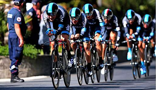 Das Team Sky präsentierte sich wie erwartet als starke Einheit im Mannschaftszeitfahren