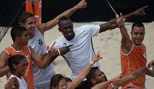 Nach seiner Oberschenkel-Zerrung ist Usain Bolt bereit für das erste Rennen des Jahres