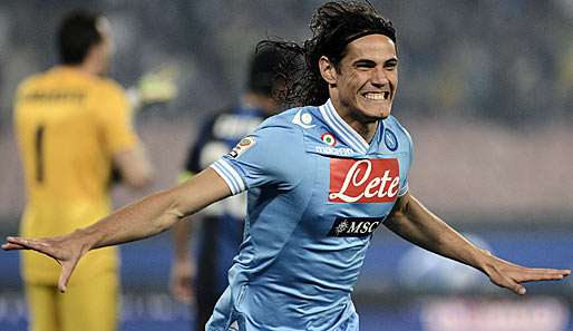 Angeblich auf dem Wunschzettel der Königlichen: Napoli-Stürmer Edinson Cavani