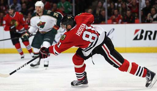Marian Hossa traf zwei Mal für Chicago