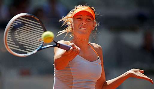 Maria Scharapowa steht in Madrid im Finale gegen Serena Williams