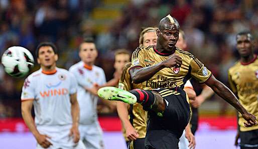 Die Roma und Milan trennten sich torlos - in zwölf Spielen traf Balotelli elf Mal für Mailand