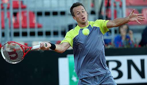 Philipp Kohlschreiber hatte mit Milos Raonic in Rom keine große Mühe