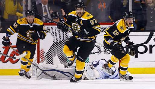 Patrice Bergeron schoss die Bruins in der Overtime zum Sieg