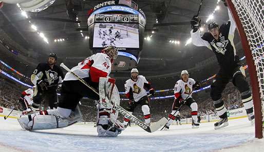 Craig Anderson war in Spiel 1 schon nach nicht mal 3 Minuten das erste Mal geschlagen