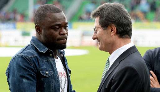 Gerald Asamoah (l.) wurde bei Greuther Fürth nicht wirklich glücklich