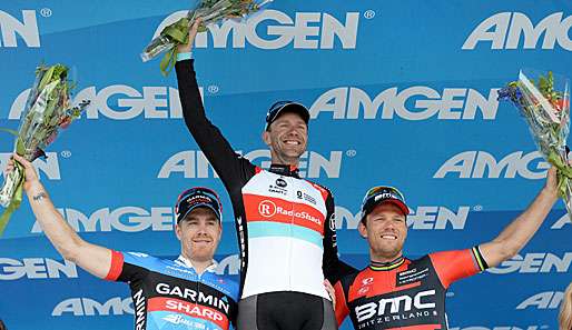 Mit 41 Jahren immer noch obenauf: Jens Voigt (M.) vom Team Radio Shack