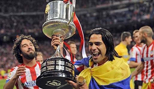 Radamel Falcao qualifiziert sich mit Atletico für die Champions League und gewann den Pokal