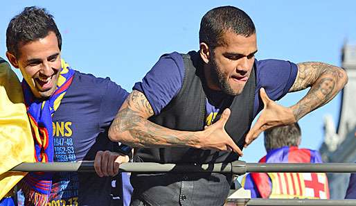 Dani Alves spielt seit 2008 für die Katalanen und kann sich einen Abschied vorstellen