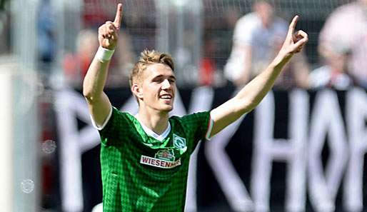 Seine Zukunft liegt im Norden: Werder Bremens Leihstürmer Nils Petersen 