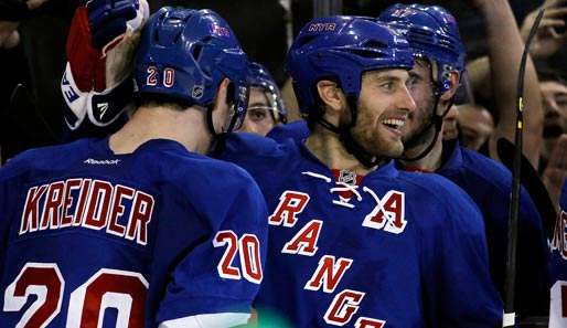 Chris Kreider (l.) erzielte in der Overtime das entscheidende Tor