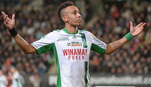 Pierre-Emerick Aubameyang erzielte in der Ligue 1 bisher 19 Treffer für den AS St. Etienne