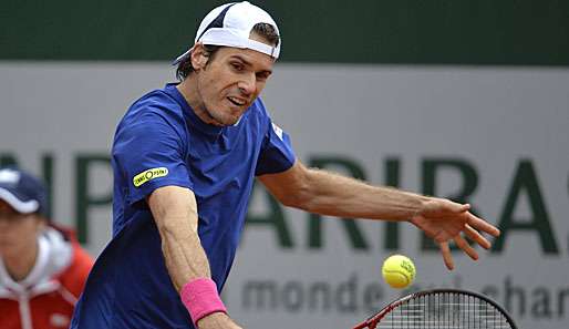Ließ sich auch vom Regen nicht stoppen: Tommy Haas erreicht in Paris locker die 2. Runde