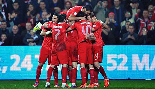 Trotz drei Treffer kam die türkische Nationalmannschaft nicht über ein 3:3 hinaus