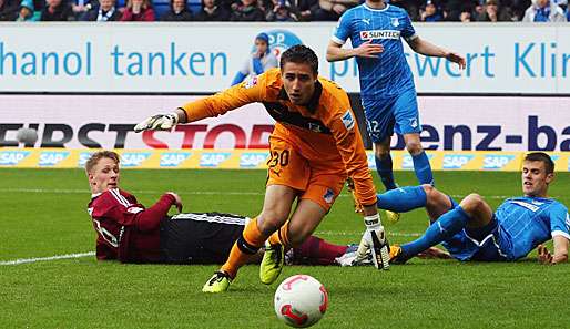 Sebastian Polter (l.) erzielte in Nürnberg als Leihspieler fünf Saisontore