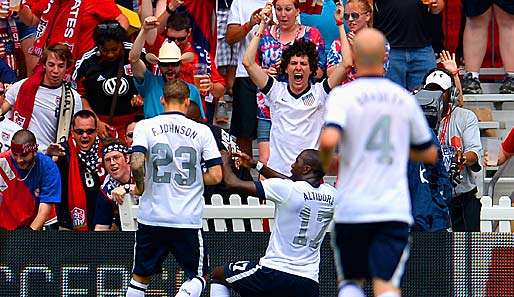 Jozy Altidore (M.) brachte die US-Boys nach einer knappen Viertelstunde in Führung