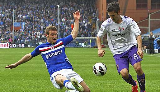 Stevan Jovetic (r.) erzielte in der abgelaufenen Serie-A-Saison 13 Tore