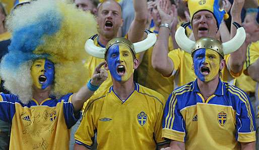 Die 25.000 schwedischen Fans beeindruckten auch die ukrainischen Gastgeber