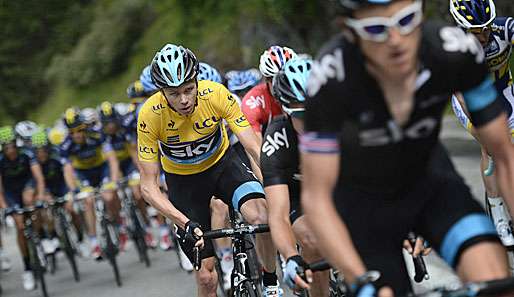 Christopher Froome hatte auch bei der letzten Etappe das Renngeschehen unter Kontrolle