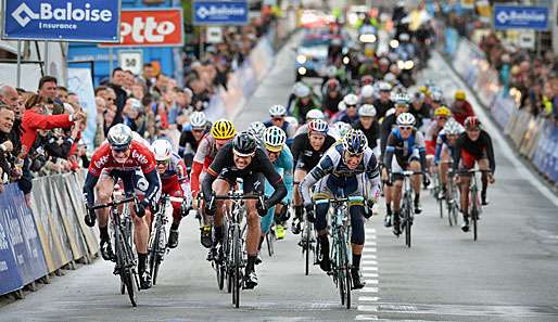 Die deutschen Sprinter Andre Greipel und Marcel Kittel fahren bei der Ster ZLM Toer