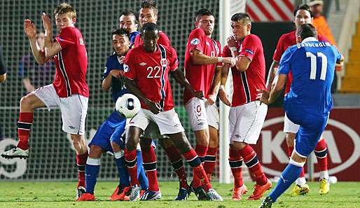 Kein Durchkommen. Durch ein 1:1-Unentschieden ziehen die Norweger ins Halbfinale ein