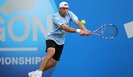 Benjamin Becker zog beim Rasenturnier im altehrwürdigen Queen's Club in die nächste Runde ein