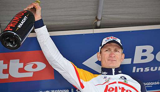 André Greipel landete auf dem verregneten zweiten Teilstück in Breda auf Platz 2