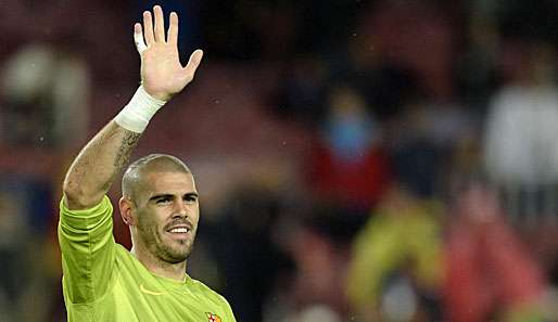 Victor Valdes wird auch in der kommenden Saison das Tor des FC Barcelona hüten