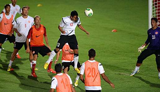 Amateure auf großer Bühne: Die Mannschaft von Tahiti beim Confed Cup 2013