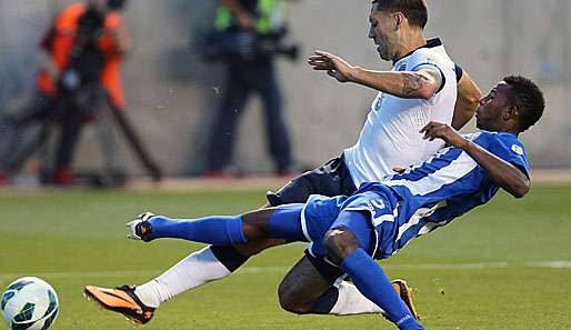 US-Boys auf WM-Kurs: Clint Dempsey (r.) war einer der Besten bei dem Sieg gegen Honduras