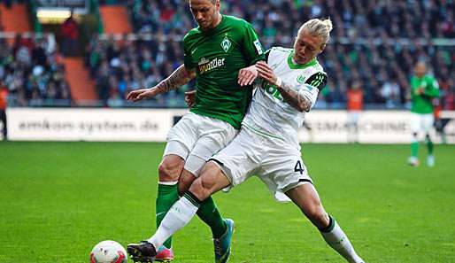 Für Simon Kjaer (r.) stehen die Zeichen in Wolfsburg wohl auf Abschied
