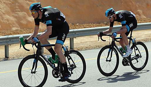 Christian Knees (l.) geht von einem Sieg seines Teamkollegen Chritsopher Froome aus