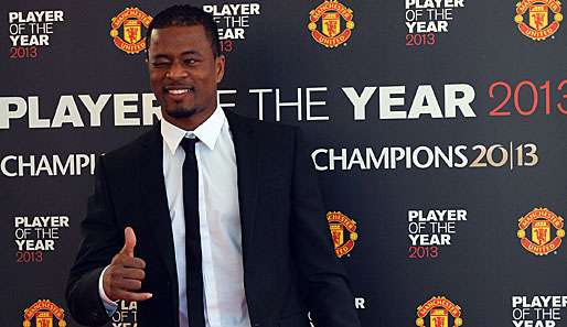 Winning! Patrice Evra war in der vergangenen Saison eine der Säulen bei Manchester United