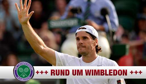 Tommy Haas steht dank einer erneut starken Leistung im Achtelfinale von Wimbledon