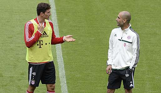 Mario Gomez und Pep Guardiola werden wohl nicht mehr sehr lange miteinander zu tun haben